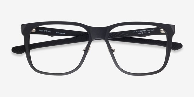 OAKLEY Hip Tone Black PlasticEyeglass Frames from EyeBuyDirect, Closed View