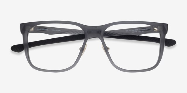 OAKLEY Hip Tone Gray PlasticEyeglass Frames from EyeBuyDirect, Closed View
