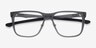 OAKLEY Hip Tone Gray PlasticEyeglass Frames from EyeBuyDirect, Closed View