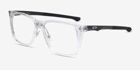 OAKLEY Hip Tone Transparent Plastique Montures de lunettes de vue d'EyeBuyDirect, Vue d'Angle