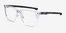 OAKLEY Hip Tone Clear PlasticEyeglass Frames from EyeBuyDirect, Angle View