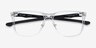 OAKLEY Hip Tone Clear PlasticEyeglass Frames from EyeBuyDirect, Closed View