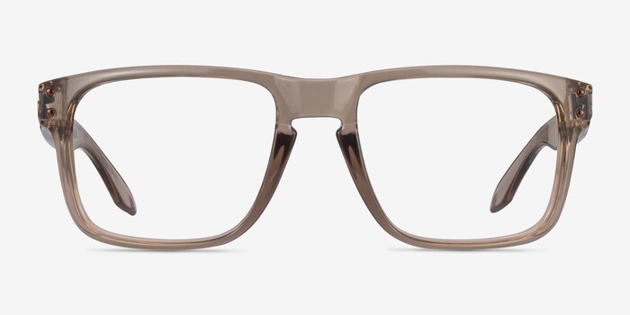 Oakley Holbrook Rx Clear Brown Plastic Eyeglass Frames from EyeBuyDirect
