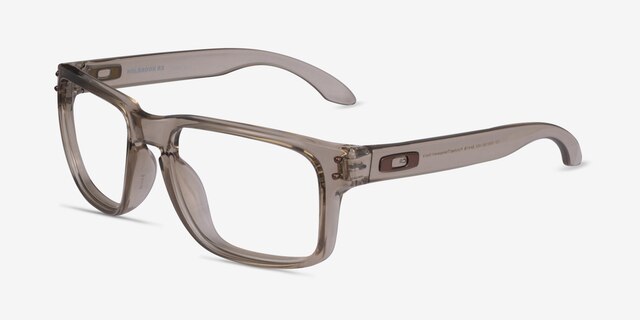 Oakley Holbrook Rx Clear Brown PlasticEyeglass Frames from EyeBuyDirect, Angle View
