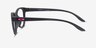 Oakley Humbly A Matte Black PlasticEyeglass Frames from EyeBuyDirect, Side View