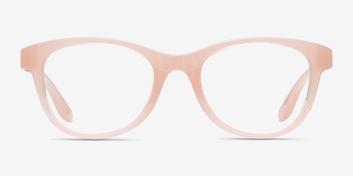 Oakley Humbly A Transparent Coral Plastic Eyeglass Frames from EyeBuyDirect