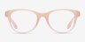 Oakley Humbly A Transparent Coral PlasticEyeglass Frames from EyeBuyDirect, Front View
