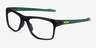 Oakley Knolls Black PlasticEyeglass Frames from EyeBuyDirect, Angle View