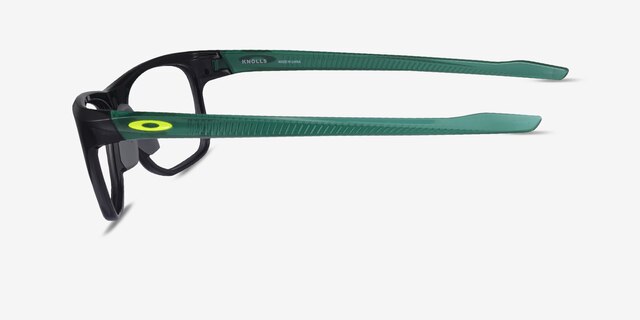 Oakley Knolls Black PlasticEyeglass Frames from EyeBuyDirect, Side View