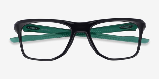Oakley Knolls Black PlasticEyeglass Frames from EyeBuyDirect, Closed View