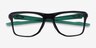Oakley Knolls Black PlasticEyeglass Frames from EyeBuyDirect, Closed View