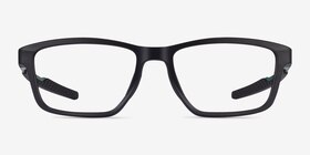 Oakley Metalink Matte Black Plastique Montures de lunettes de vue d'EyeBuyDirect, Vue de Face
