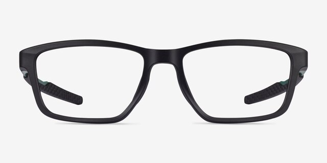 Oakley Metalink Matte Black PlasticEyeglass Frames from EyeBuyDirect, Front View