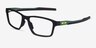 Oakley Metalink Matte Black PlasticEyeglass Frames from EyeBuyDirect, Angle View