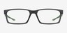 Oakley Overhead Matte Black PlasticEyeglass Frames from EyeBuyDirect, Front View