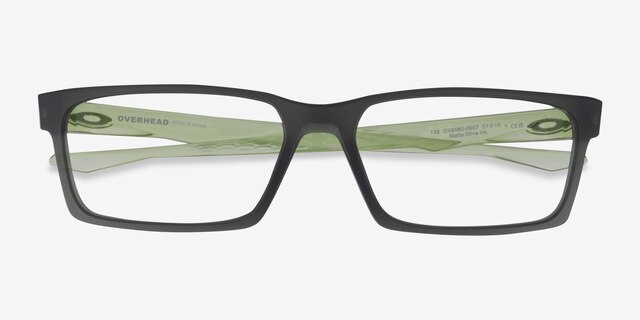 Oakley Overhead Matte Black PlasticEyeglass Frames from EyeBuyDirect, Closed View