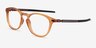Oakley Pitchman R Clear Orange PlasticEyeglass Frames from EyeBuyDirect, Angle View
