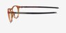 Oakley Pitchman R Clear Orange PlasticEyeglass Frames from EyeBuyDirect, Side View