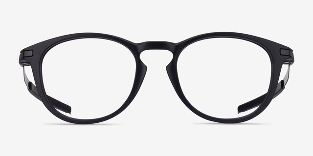 Oakley Pitchman R A Black PlasticEyeglass Frames from EyeBuyDirect, Front View