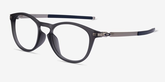 Oakley Pitchman R A Matte Gray PlasticEyeglass Frames from EyeBuyDirect, Angle View