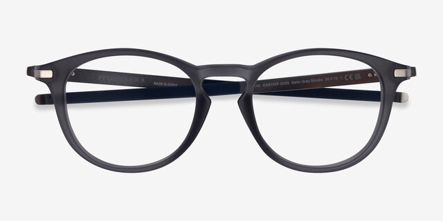 Oakley Pitchman R A Matte Gray PlasticEyeglass Frames from EyeBuyDirect, Closed View