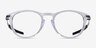 Oakley Pitchman R A Clear PlasticEyeglass Frames from EyeBuyDirect, Front View