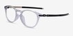 Oakley Pitchman R A Clear PlasticEyeglass Frames from EyeBuyDirect, Angle View