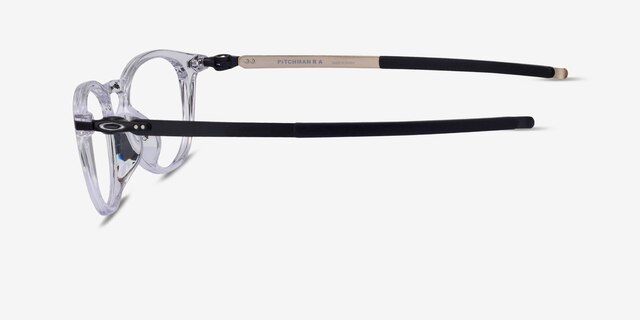 Oakley Pitchman R A Clear PlasticEyeglass Frames from EyeBuyDirect, Side View