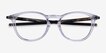 Oakley Pitchman R A Clear PlasticEyeglass Frames from EyeBuyDirect, Closed View