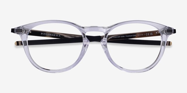 Oakley Pitchman R A Clear PlasticEyeglass Frames from EyeBuyDirect, Closed View