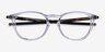 Oakley Pitchman R A Clear PlasticEyeglass Frames from EyeBuyDirect, Closed View