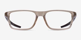Oakley Port Bow Brun Plastique Montures de lunettes de vue d'EyeBuyDirect, Vue de Face