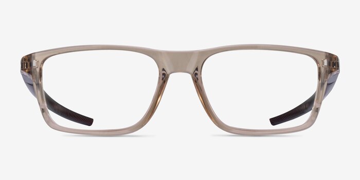 Oakley Port Bow Clear Brown Plastic Eyeglass Frames from EyeBuyDirect