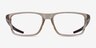Oakley Port Bow Brown PlasticEyeglass Frames from EyeBuyDirect, Front View