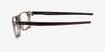 Oakley Port Bow Brown PlasticEyeglass Frames from EyeBuyDirect, Side View