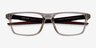 Oakley Port Bow Brown PlasticEyeglass Frames from EyeBuyDirect, Closed View