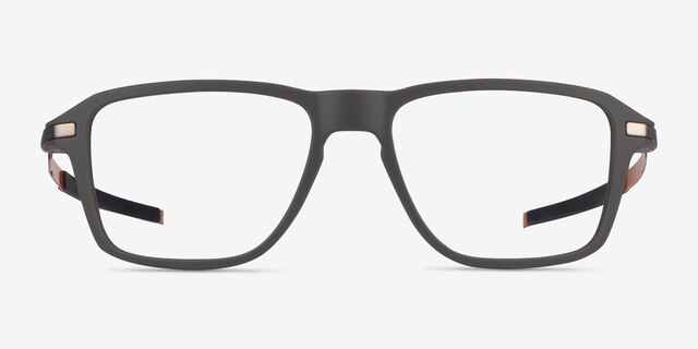 Oakley Wheel House Matte Olive PlasticEyeglass Frames from EyeBuyDirect, Front View