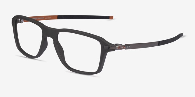 Oakley Wheel House Matte Olive PlasticEyeglass Frames from EyeBuyDirect, Angle View