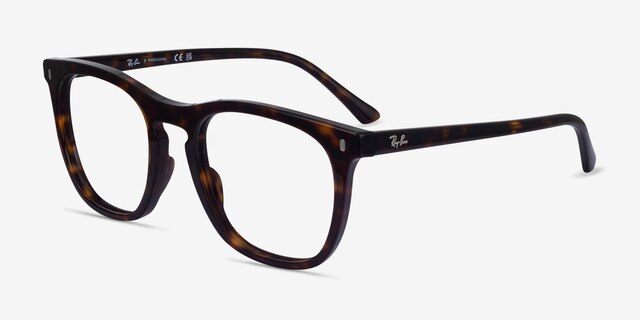 Ray-Ban RB2210V Tortoise AcetateEyeglass Frames from EyeBuyDirect, Angle View