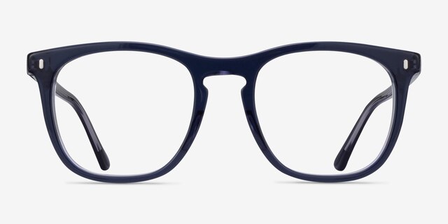 Ray-Ban RB2210V Clear Navy AcetateEyeglass Frames from EyeBuyDirect, Front View