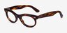 Ray-Ban RB2242V Wayfarer Oval Brown Tortoise PlasticEyeglass Frames from EyeBuyDirect, Angle View
