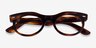 Ray-Ban RB2242V Wayfarer Oval Brown Tortoise PlasticEyeglass Frames from EyeBuyDirect, Closed View