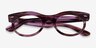 Ray-Ban RB2242V Wayfarer Oval Striped Clear Purple PlasticEyeglass Frames from EyeBuyDirect, Closed View