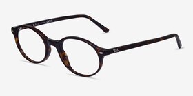 Ray-Ban RB5429 German Écailles Acétate Montures de lunettes de vue d'EyeBuyDirect, Vue d'Angle