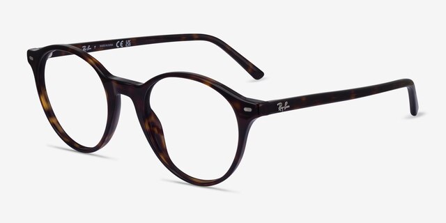 Ray-Ban RB5430 Bernard Shiny Tortoise AcetateEyeglass Frames from EyeBuyDirect, Angle View