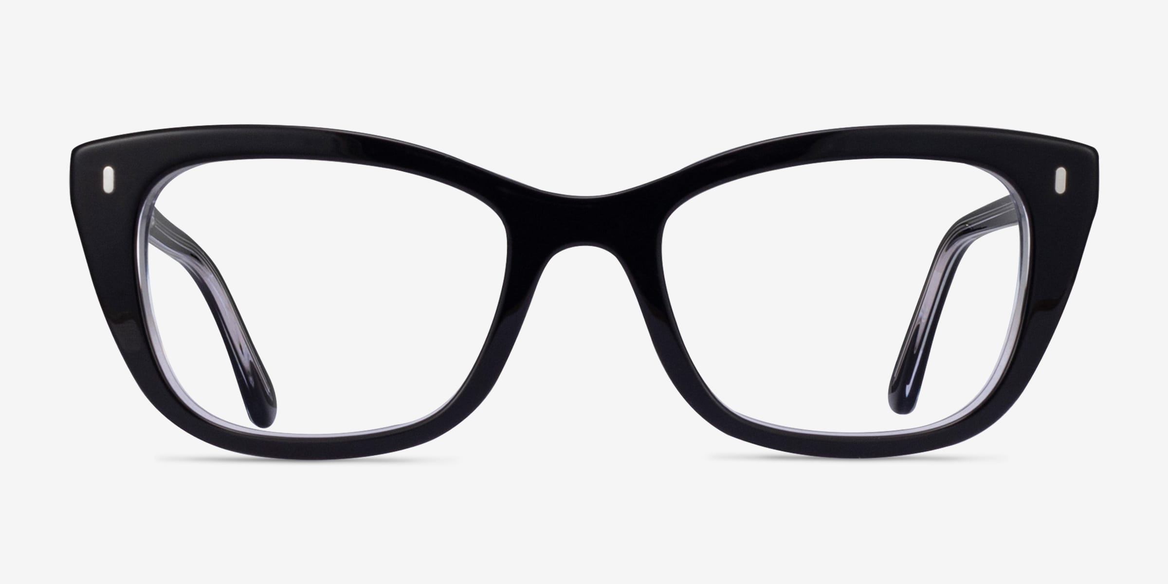 Ray-Ban RB5433 - Cat Eye Black Clear Frame Eyeglasses | Eyebuydirect