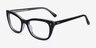 Ray-Ban RB5433 Black Clear AcetateEyeglass Frames from EyeBuyDirect, Angle View