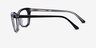 Ray-Ban RB5433 Black Clear AcetateEyeglass Frames from EyeBuyDirect, Side View
