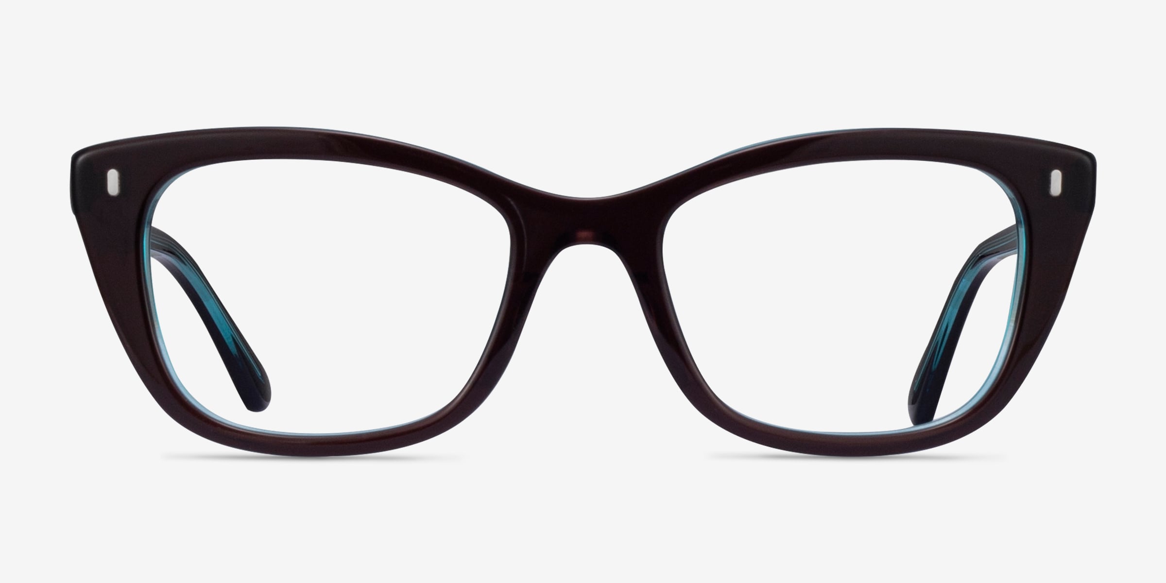 Ray-Ban RB5433 - Cat Eye Black Clear Frame Eyeglasses