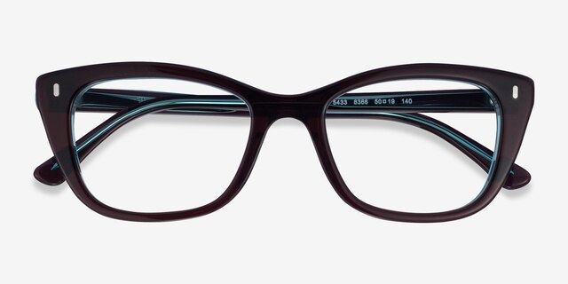 Ray-Ban RB5433 Black Clear Green AcetateEyeglass Frames from EyeBuyDirect, Closed View
